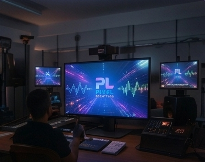 Live streaming control setup with multiple monitors